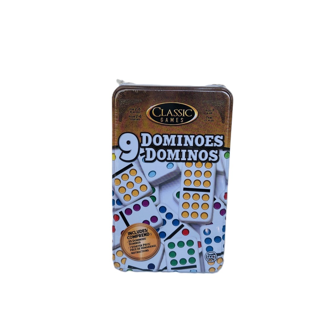 New in Box Classic Games Dominoes Double 9